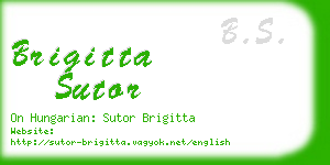 brigitta sutor business card